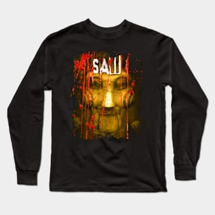 Blood and Gore Saw Film T-Shirt - Experience the Brutal Thrills of the Torturous Franchise Long Sleeve T-Shirt